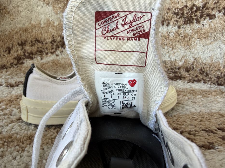 Кеди Converse x CDG Comme des Garçons PLAY Chuck 70 Low