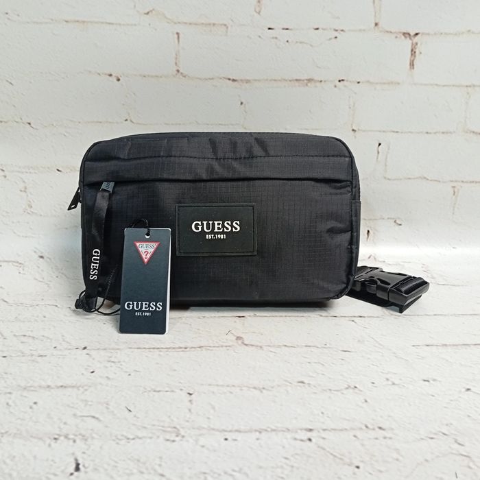 Guess Nerka Technical Męska Czarna Sportowa Plecakowy Plecak Crossbody