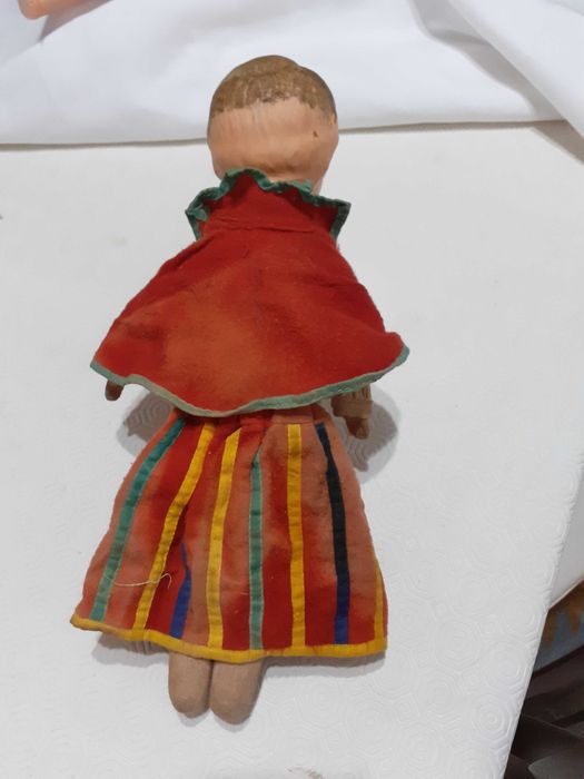 Very old papier-mâché doll with traditional attire from the island of Madeira64586357828353123