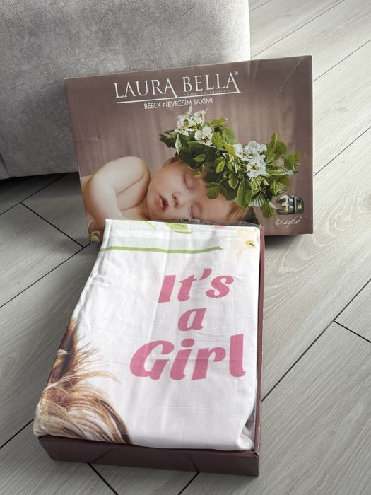 Новий набір дитячої постілі Laura Bella (Туреччина) its a girl