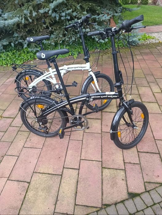 Rowery składane Bergsteiger 20" – miejskie, Czarny / Biały
