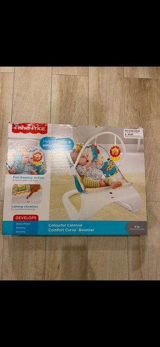 Polecam! Wibrujący leżaczek bujaczek Fisher Price