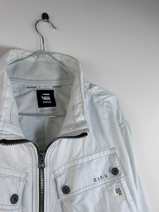 G-STAR Raw Military Style Cargo Multi Pockets White Jacket
