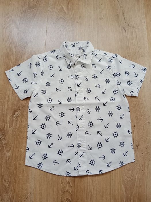 Koszula z krótkim rękawem marynarski wzór Sinsay 104