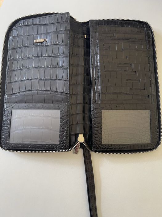 Клатч мужской Zilli(кожа крокодила).