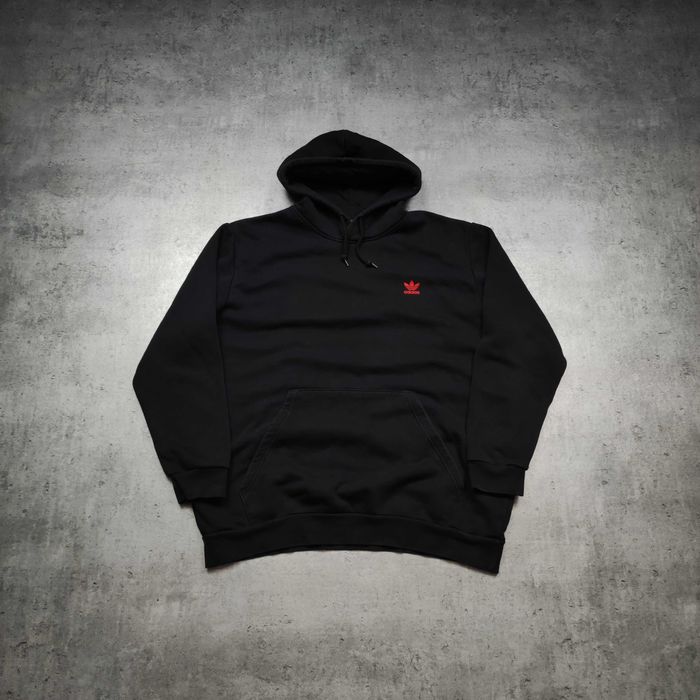 MĘSKA Bluza PREMIUM Czarna Bawełna Hoodie Adidas Originals Haft Logo