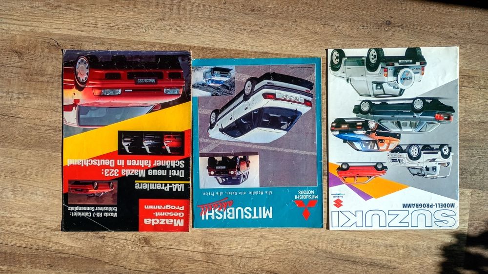 Prospekty Nissan, Toyota, Mazda, Suzuki, Mitsubishi