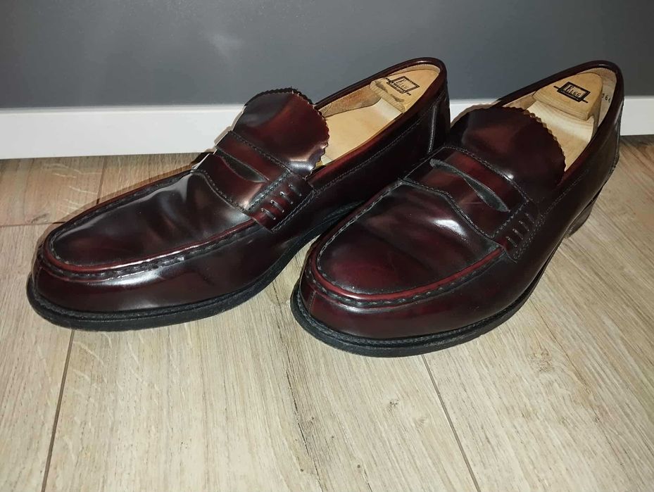 Barker Caruso Burgundy Loafer mocasin size 10F