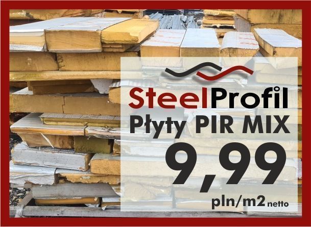 WYPRZEDAŹ PŁYTA poliuretanowa PIR - PUR Izolacyjna Obornicka Warstwowa