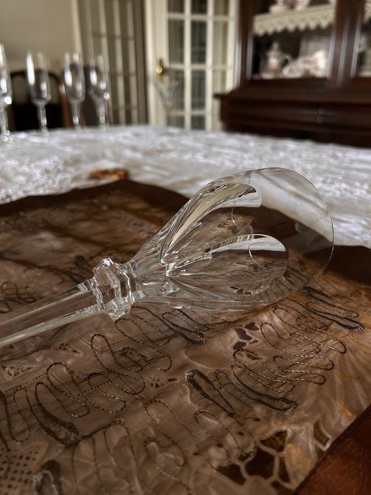 Serviço de Copos em Cristal Atlantis Assinado – 56 Peças