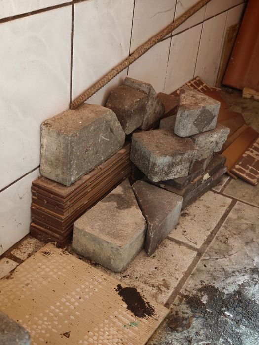 Kostka brukowa szara kafelki parapet nowe
