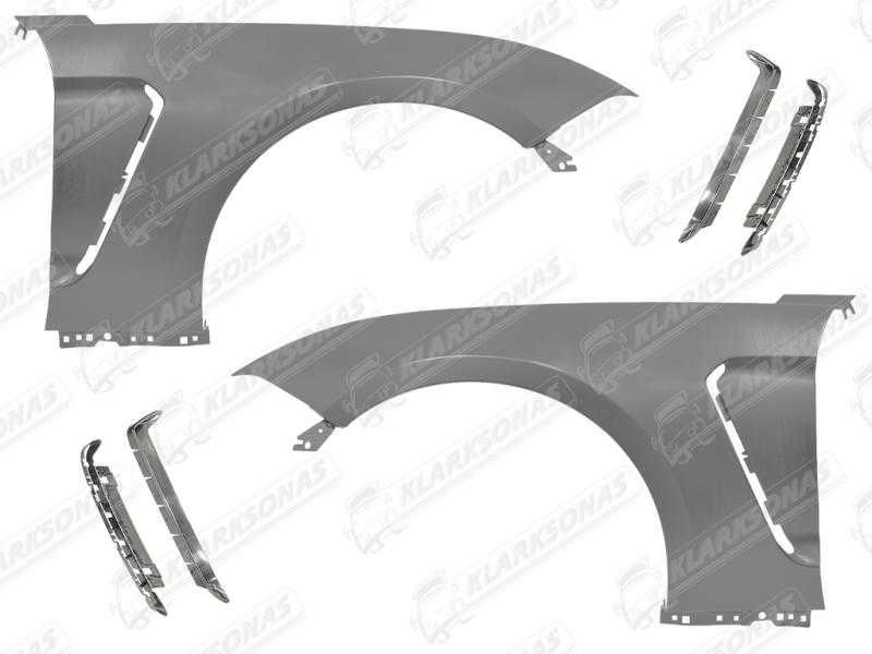Крила комплект метал FORD MUSTANG, 01.2018 - 04.2023 PFD10025SET