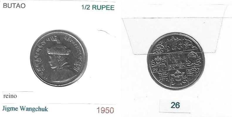 Butão - - - - - Moedas