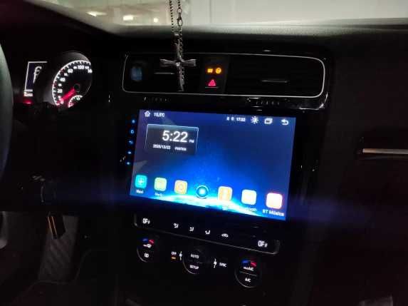 Rádio GOLF 7 - Android 13 – 2 DIN GPS WIFI - Novo Garantia PRETO
