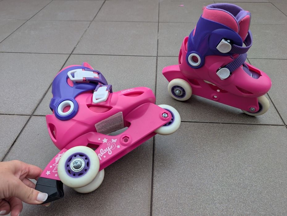 Patins cor de rosa