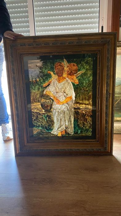 Quadros pintados a mão