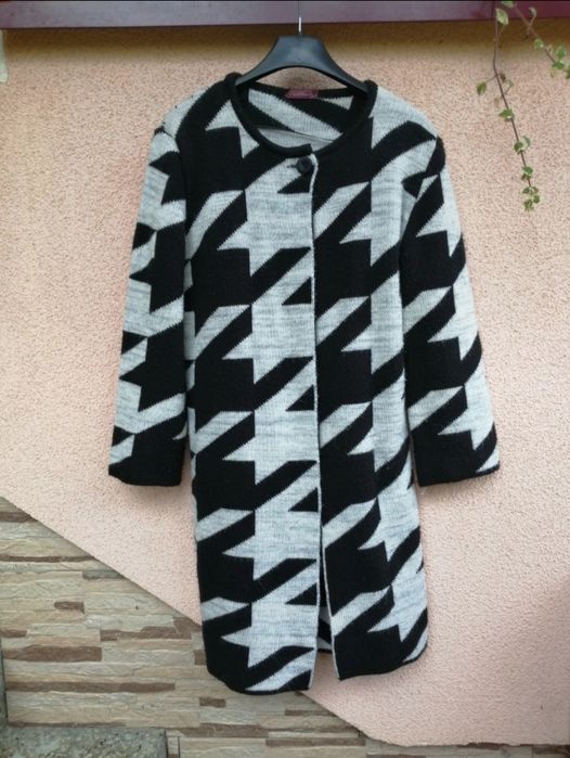 sweter kardigam S 36 10% wełna 5% alpaka zapinany jesień zima