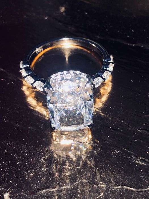 каблучка срібло Тайланд High carbon diamond