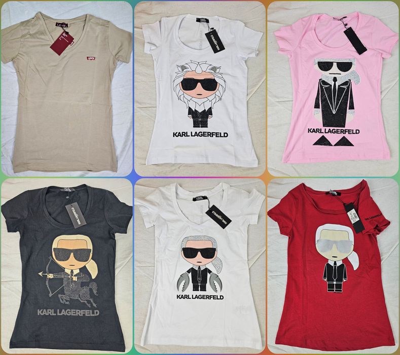 Koszulka damska levis premium karl lagerfeld tshirt