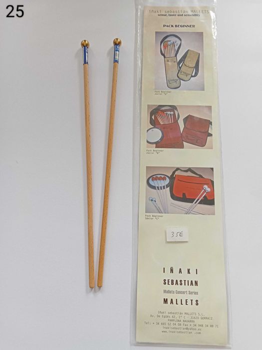 Baquetas Lira/ Glockenspiel Iñaki Sebastián G2 Brass 12mm