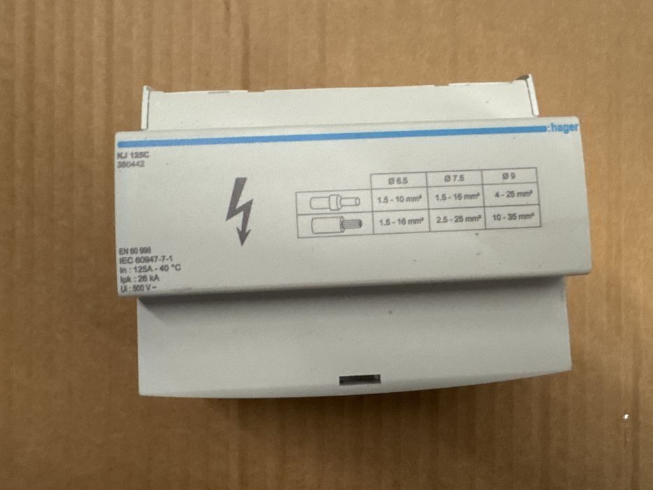 Hager kj 125c blok rozdzielczy