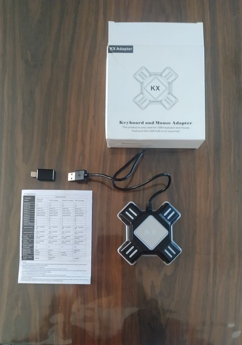 Adaptador teclado e rato para Compatível Com Ns/ Ps5/ Ps4/ Ps3/ SérieX