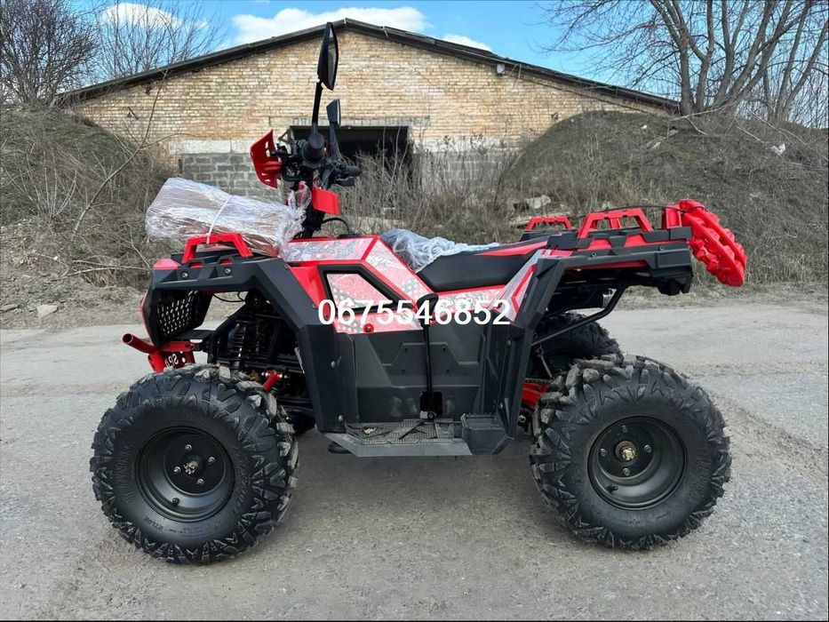 Квадроцикл Spark SP-125-9*4х2*7.5к.с.*Доставимо Безкоштовно-О гривен\Чорний*ЧЕРВОНИЙ!