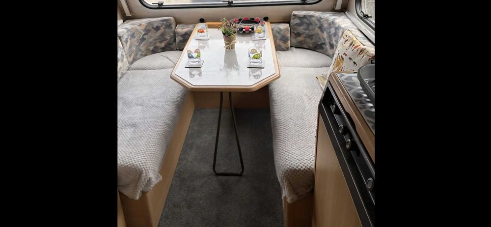 Adria Optima 4 berth caravan ,with full awning .