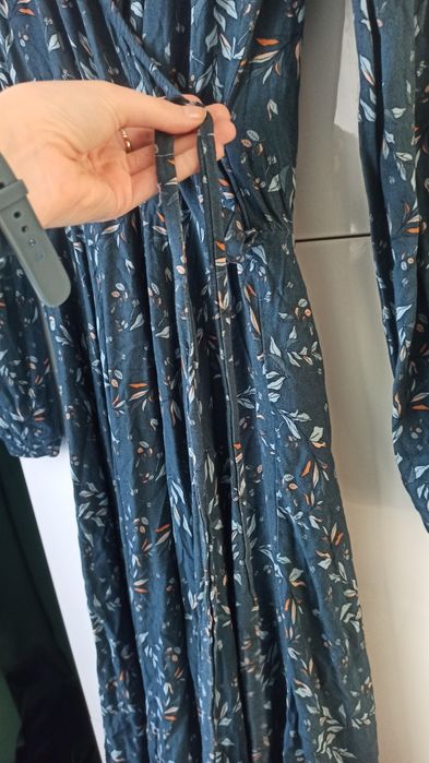 Sukienka midi wiązana liście Naoko