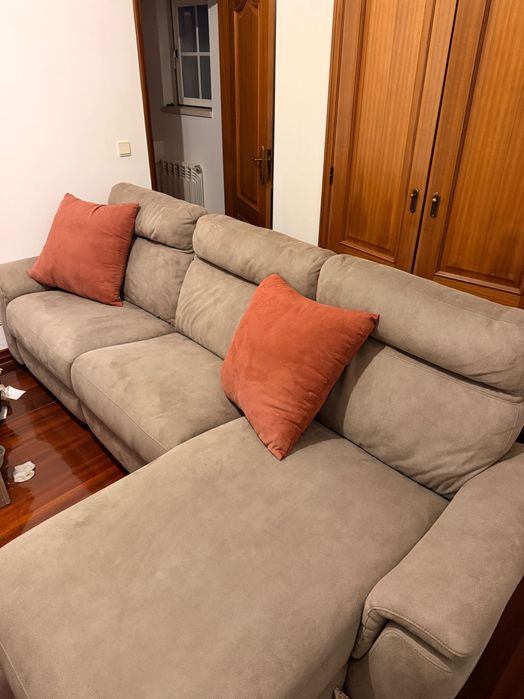 L sofá com recliner