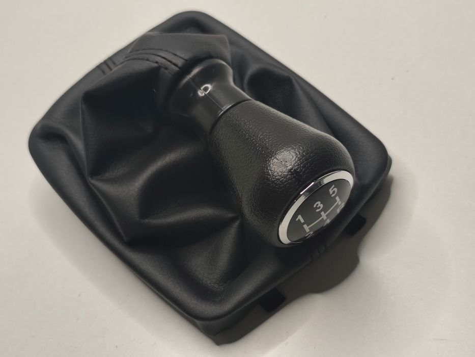 Manete Fole Mudanças Peugeot 206 206CC Alavanca Moca Caixa Velocidades Punho 5v Coifa Pega Forro Couro Base Aro Completo Novo