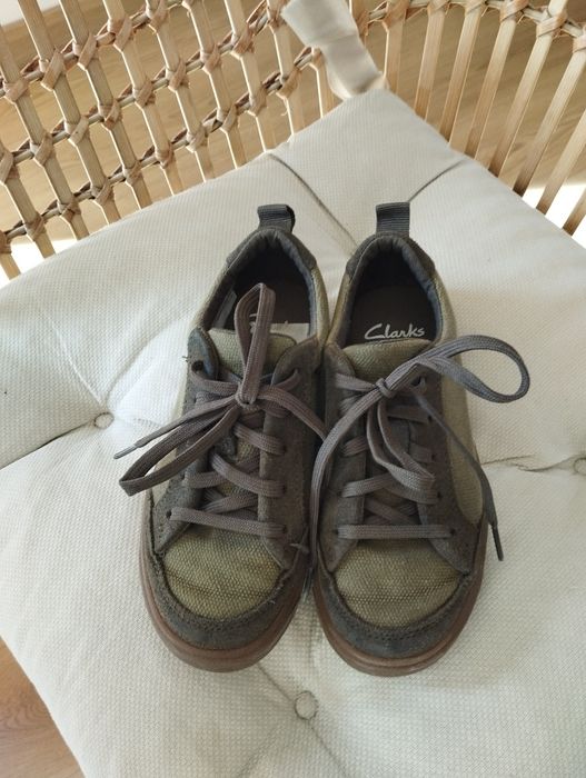 Buty trampki, khaki, sznurowane, wiosenne r. 29 Clarks