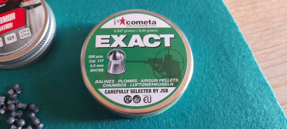 Chumbos calibre 4.5mm da H&N JSB e Gamo