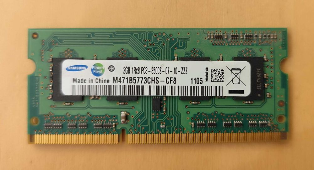 Pamięć RAM marki Samsung 2GB do laptopa DDR3