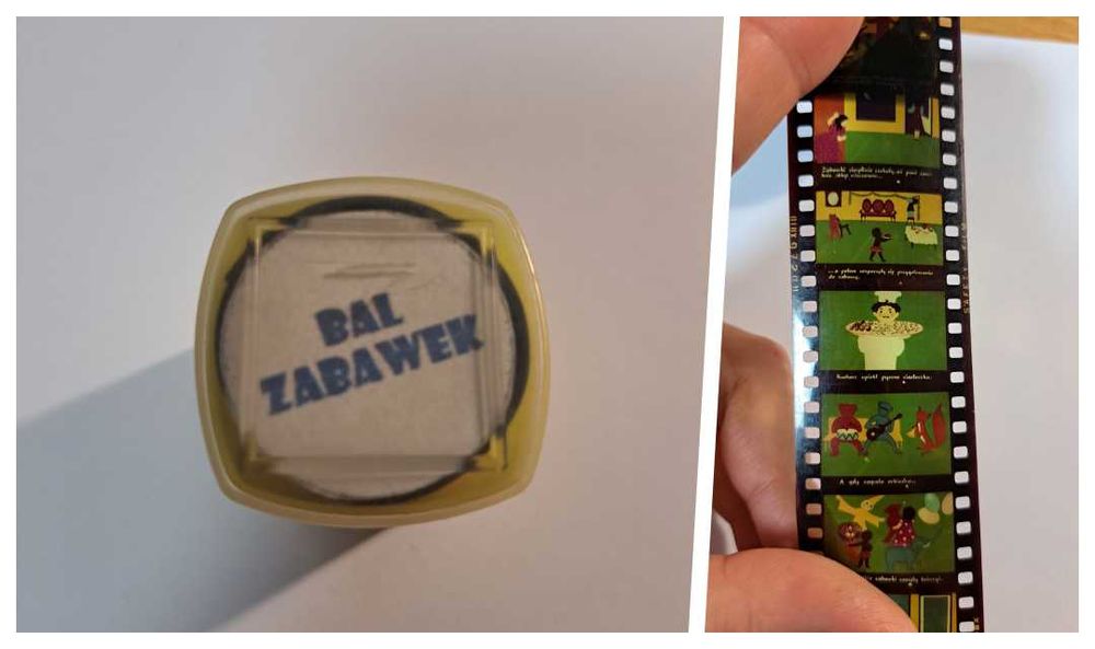 BAL ZABAWEK bajka na rzutnik projektor diaskop PRL