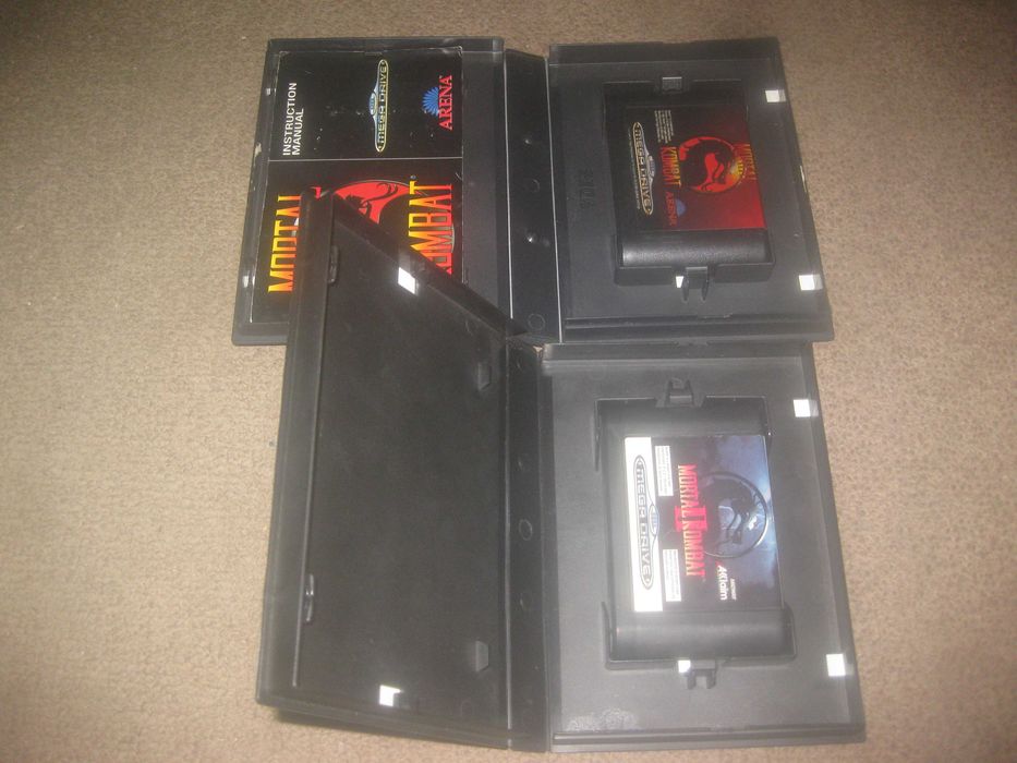 Colecção Completa dos 4 jogos "Mortal Kombat" para Sega Mega Drive!