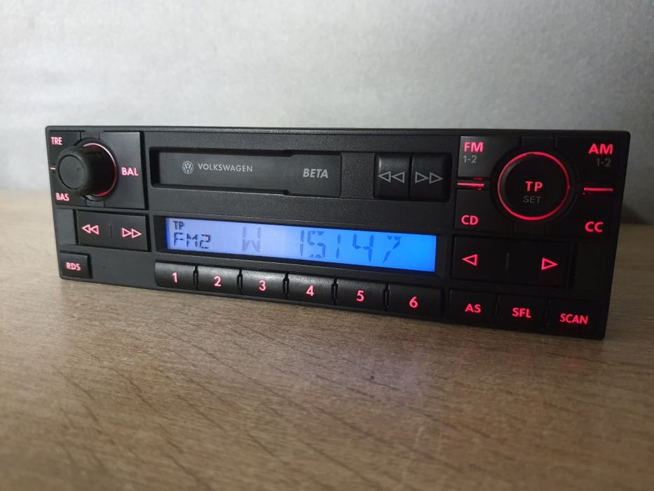 Radio Oryginalne Volkswagen BETA 5 V VW Golf 4 Passat b5, Polo, Gamma