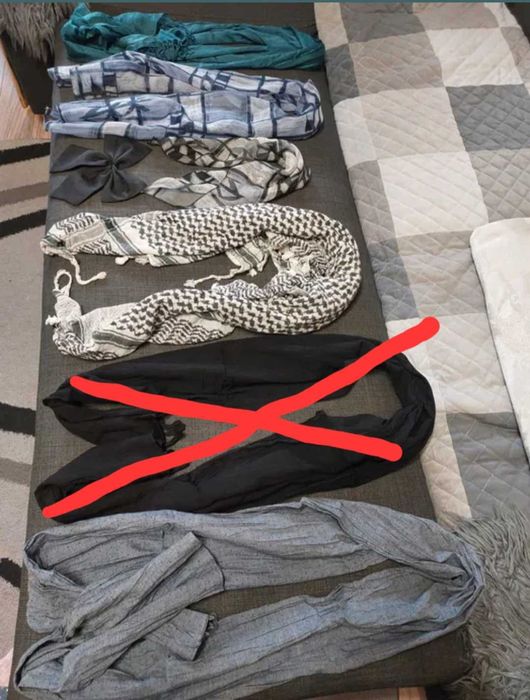 Zestaw apaszek-szaliczków damskich 5 szt.