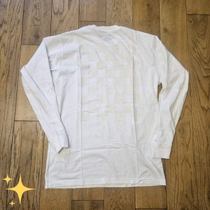 Biały longsleeve koszulka z długim rękawem Vans