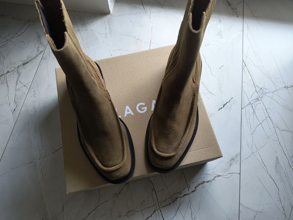 Nowe buty botki Balagan zamszowe 39 skórzane