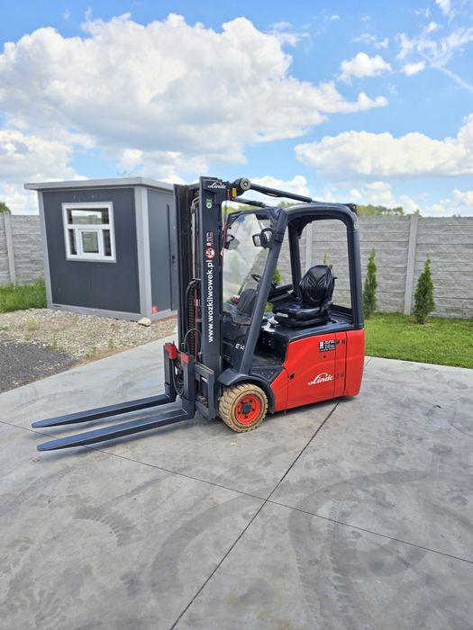 Wózek widłowy elektryczny Linde E14 UDT waga RAVAS widlak 48v sztaplarka 1400kg