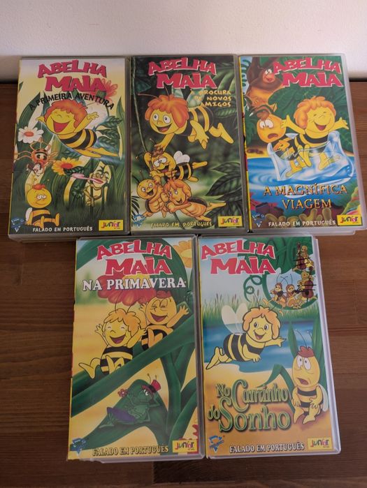 5 VHS " Abelha Maia - Original " (Optimo Estado)