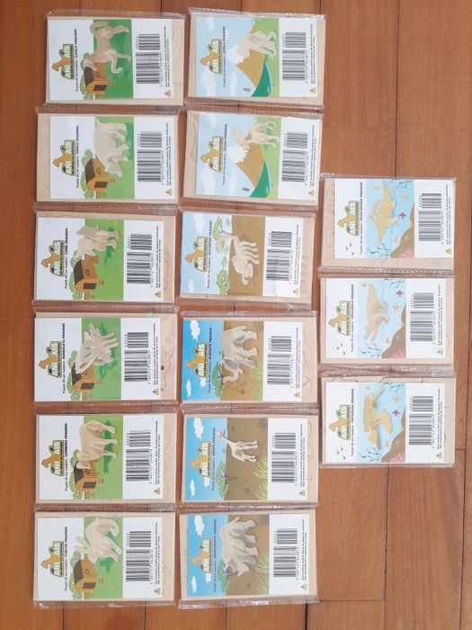 Puzzle 3D em Madeira - Animais no Reino da Fantasia