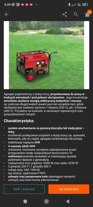 agregat prądotwórczy yato yt85460 trzy trójfazowy