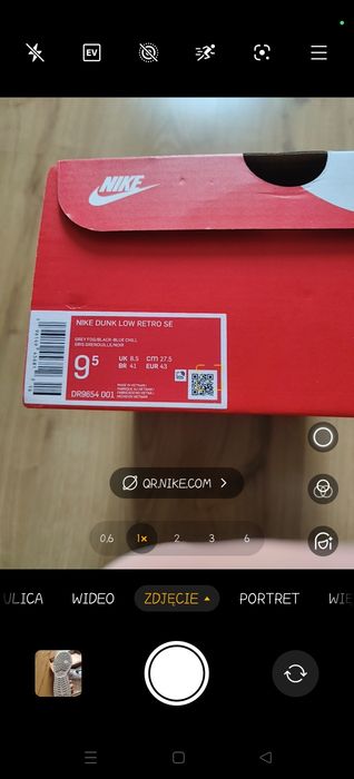 Nike Dunk szare nowe