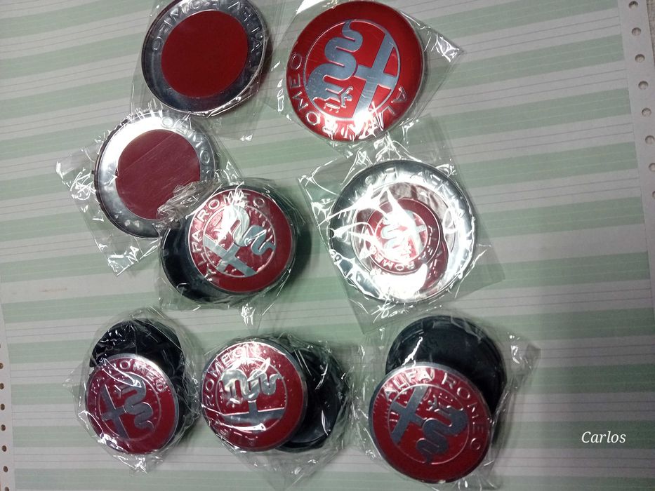 Emblemas em alumínio Alfa Romeo