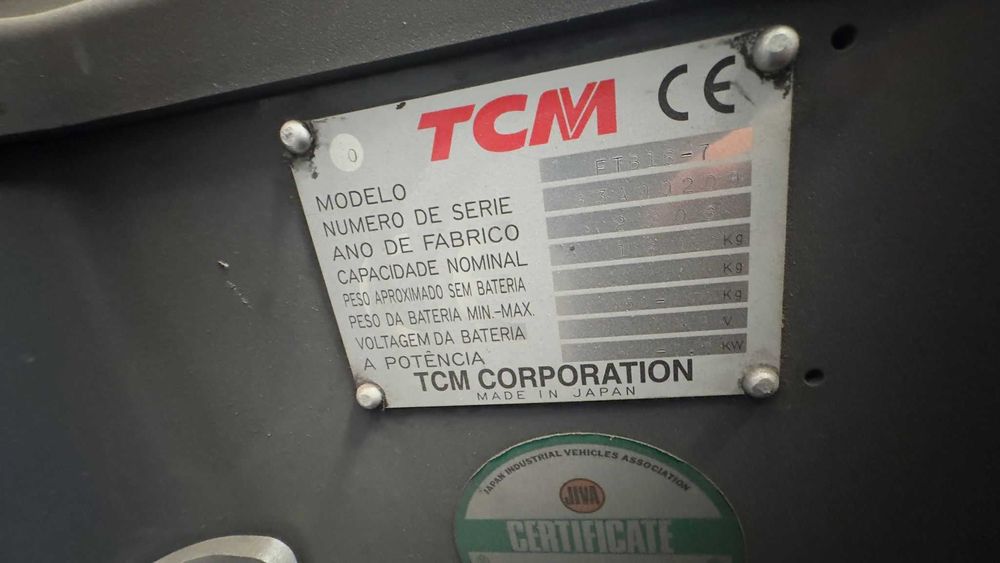 Empilhador Elétrico TCM ETB16-7 – Para Peças