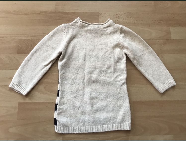 Тепла гарна турецька подовжена  кофта, светрик для дівчаток на ріст 98