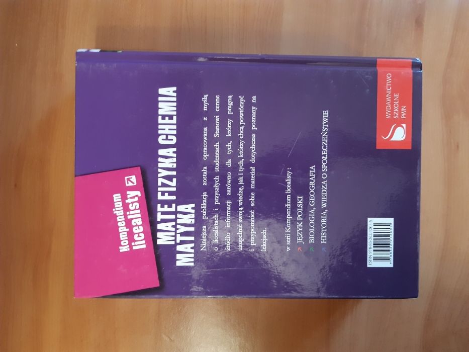 Kompendium licealisty Matematyka Fizyka Chemia