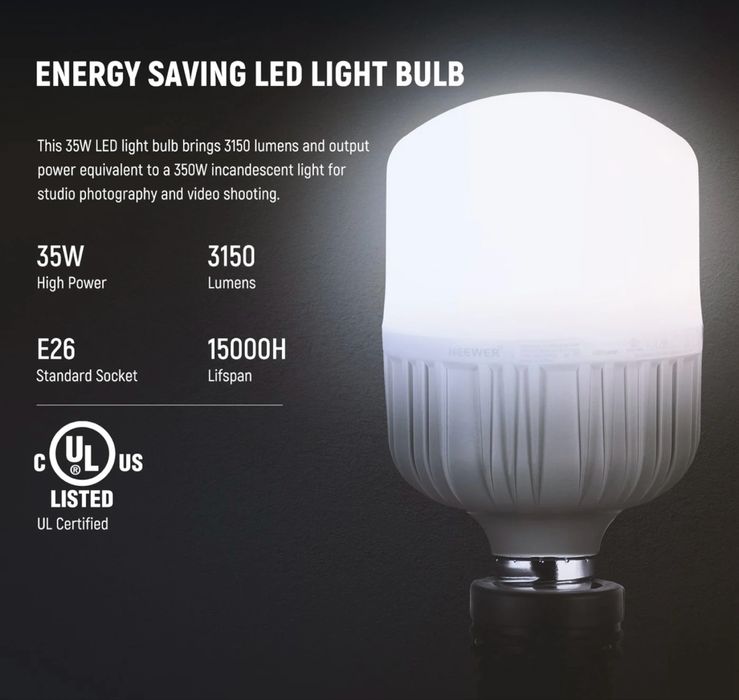 світлодіодна лампа до фото та відео зйомок NEEWER T100 фото свет